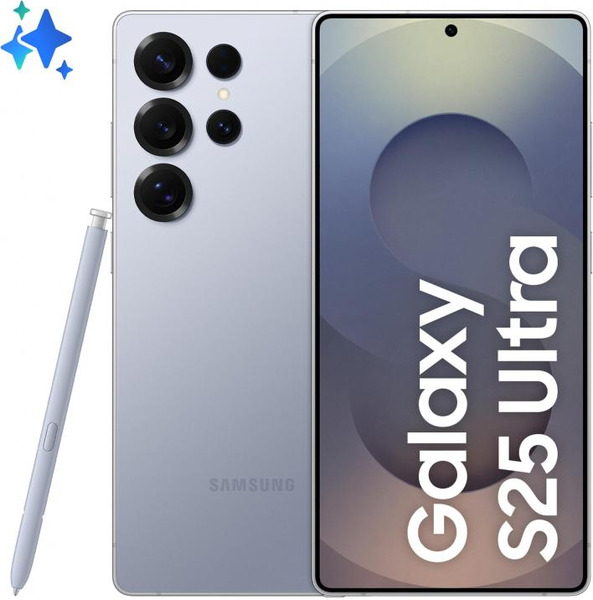 Samsung S938B-DS Galaxy S25 Ultra Dual 5G 512GB 12GB RAM Titanium Silverblue (8806095862095) - EU Spec