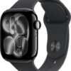 Apple MEQT4LW-A Watch Series 11 GPS 42mm Jet Black Aluminium Case with Black Sport Band - S/M (Damaged box) (195950466713) - USA Spec