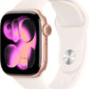 Apple MEV64LW-A Watch Series 11 GPS 46mm PinkGold Aluminium Case with Light Blush SportBand S/M (Damaged box) (195950463651) - USA Spec